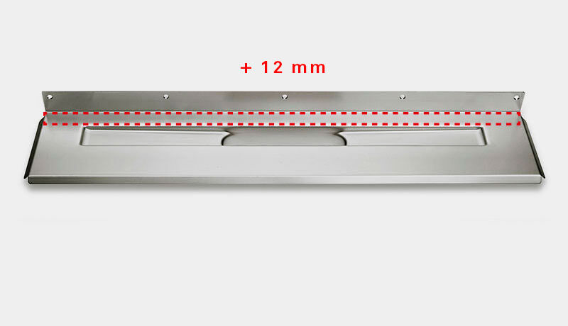 1004 Avloppsarmatur 300, 12 mm bakåtflyttad väggfläns